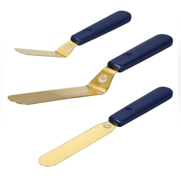 NEW Wilton 3pc Gold Spatula Decorating Set - Picture 3 of 5
